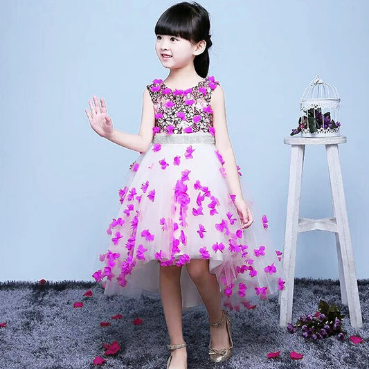 Girls Princess Dresses,Flower Sequined Ball Gown,Birthday Pageant Robe Formal Occasions Teenage Girls Dress for Party/Wedding