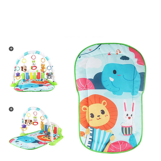 Baby Fitness Stand Music Play Gym Activity Toys Newborn Piano Crawling Blanket Pedal Game Pad Early Education 0-36 Months Gifts