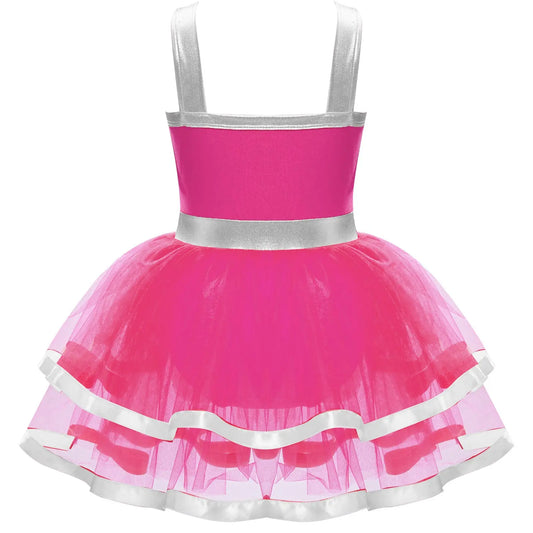 Summer Girls Clothes Sequins Tutu Dress for Dancing Birthday Party Ball Gown Festival Ballet Jazz Dance Costume Holiday Dresses