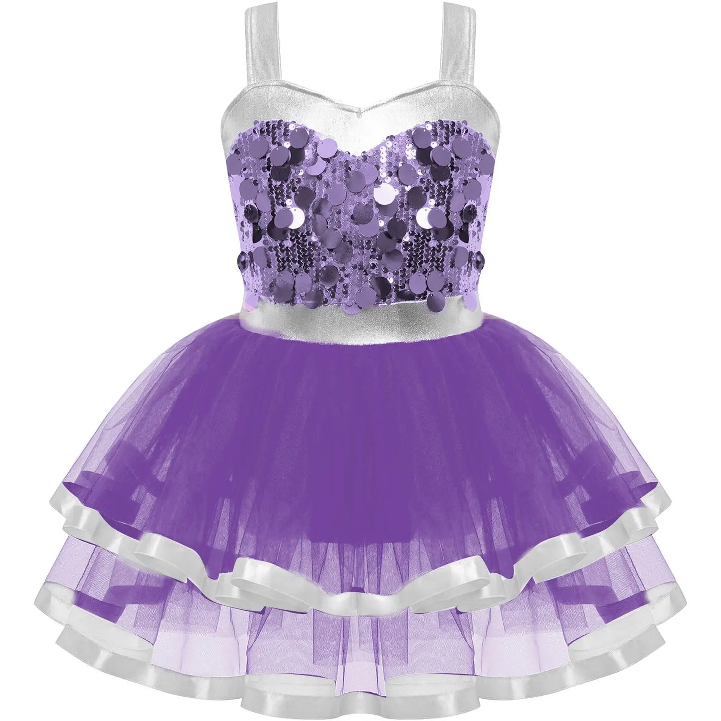 Summer Girls Clothes Sequins Tutu Dress for Dancing Birthday Party Ball Gown Festival Ballet Jazz Dance Costume Holiday Dresses