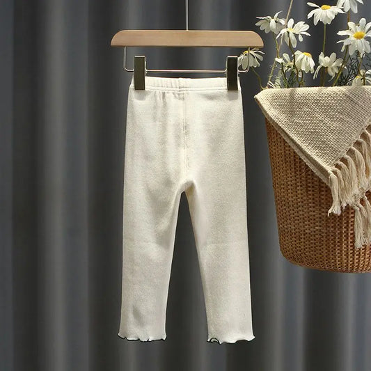 Girls Pencil Pants Spring Kids Leggings Children Printed Bears Skinny Pants Girl Cotton Trousers School Casual Wear