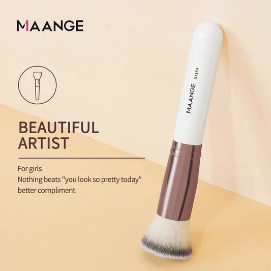 Maange 1PCs makeup brush with box Foundation Concealer powder blush contour brush dense soft bristle brush beauty tool for women