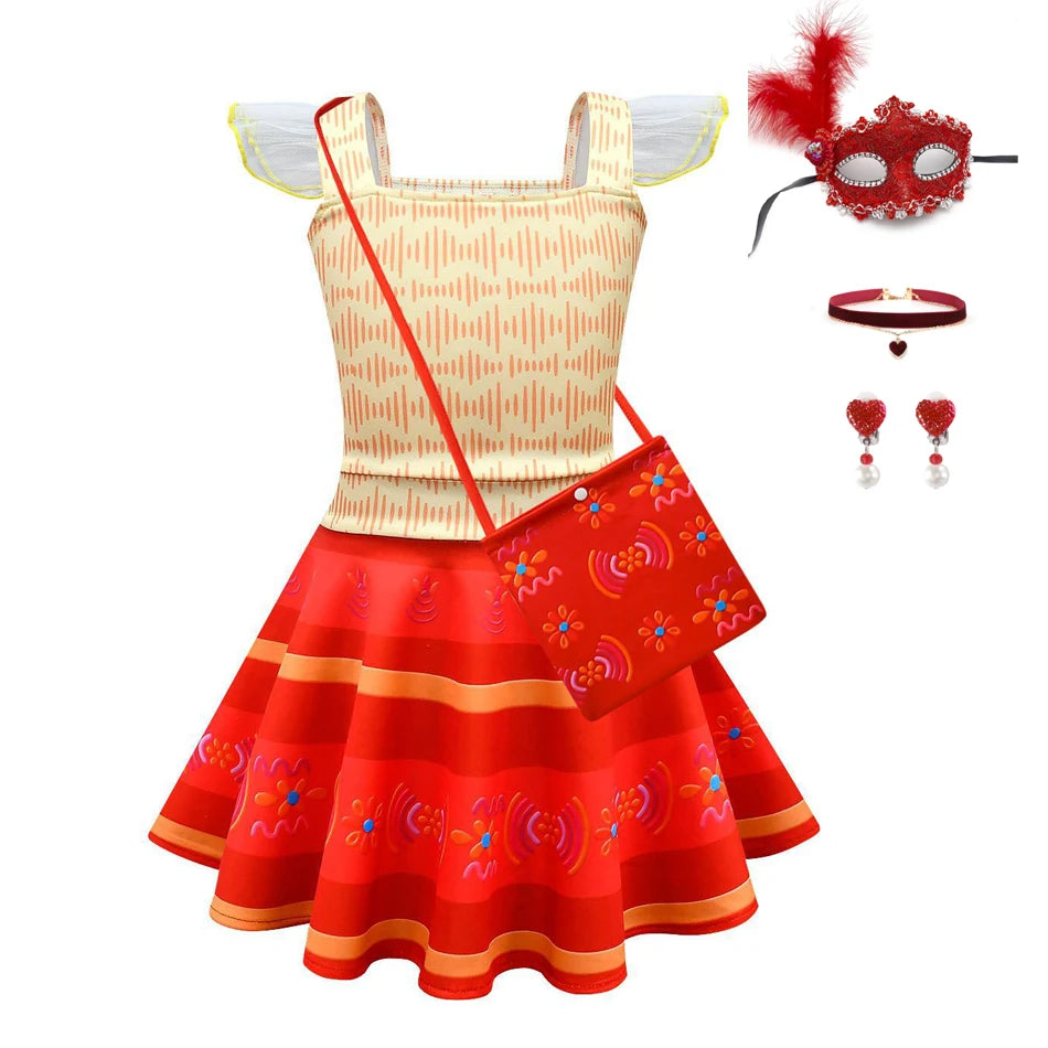 Summer Dress For Girls Mirabel Isabela Casual Dress Kids Clothes Princess Costume Vestidos