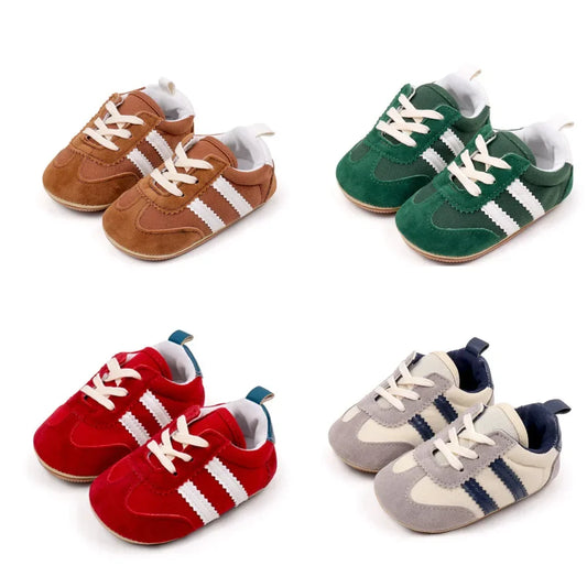 First Walkers Casual Newborn Canvas Kids Sneakers Baby Boy Rubber Soft Sole Toddler Crib Shoes