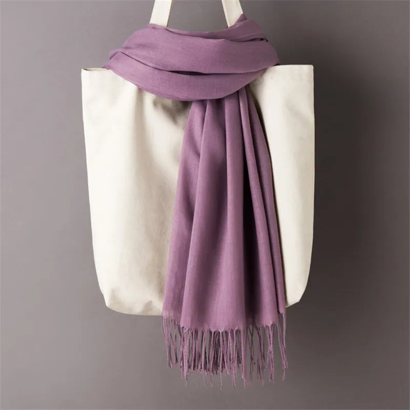 Women's Scarf Pashmina Shawls and Wraps for Evening Dresses Travel Office Winter Wedding Cashmere Feel Large Scarves