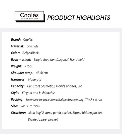 Women's Handbags Shoulder Bags For Female Luxury Designer Top-Handle Tote Bag Purse Wallet Quality Leather