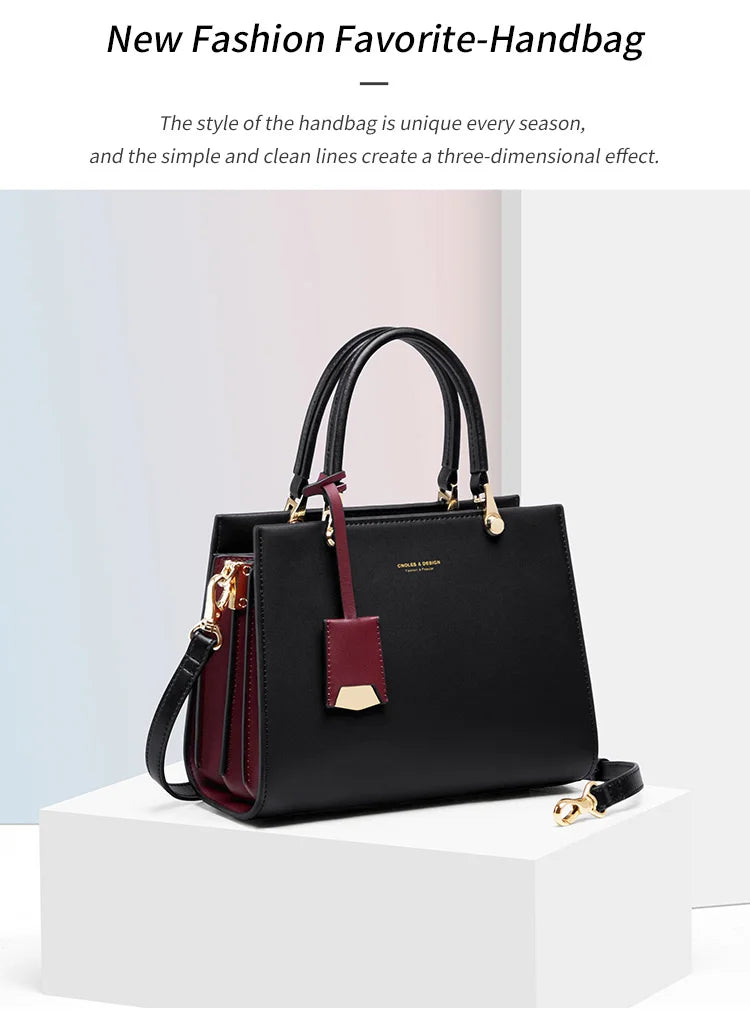Women's Handbags Shoulder Bags For Female Luxury Designer Top-Handle Tote Bag Purse Wallet Quality Leather