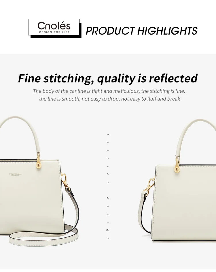 Women's Handbags Shoulder Bags For Female Luxury Designer Top-Handle Tote Bag Purse Wallet Quality Leather
