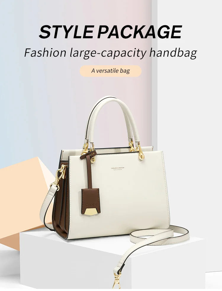 Women's Handbags Shoulder Bags For Female Luxury Designer Top-Handle Tote Bag Purse Wallet Quality Leather