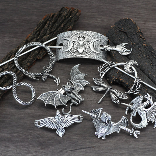 Viking Retro Antique Hair Accessories Hair Sticks Party Dress Witch Headwear Hair Clip Women's Exquisite Accessories