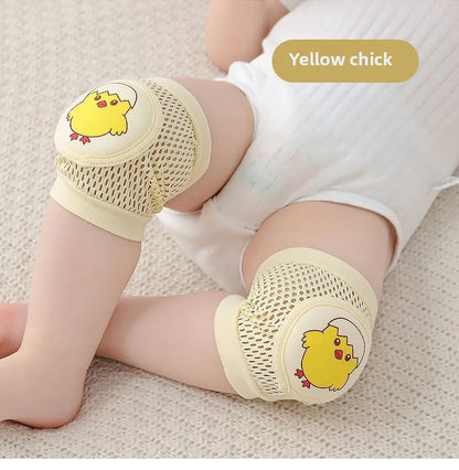 Baby Knee Pads 1 Pair - Thin Summer Crawling Protection, Anti-Fall Learning to Walk Gear for Infants & Toddlers