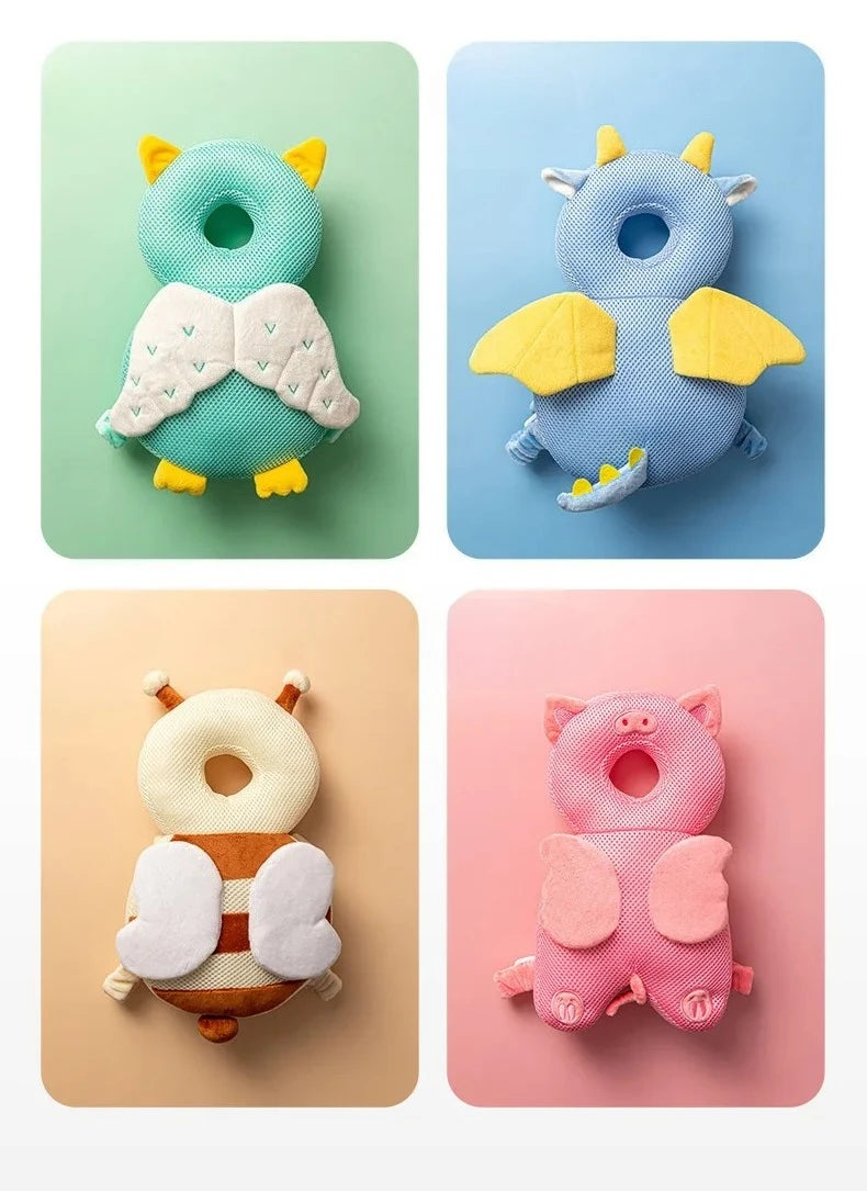 Toddler Safety Backpack Head Protector Baby Walking Crash Cushion Anti-Fall Pillow Learning To Walk Infant Fall Protection Gear