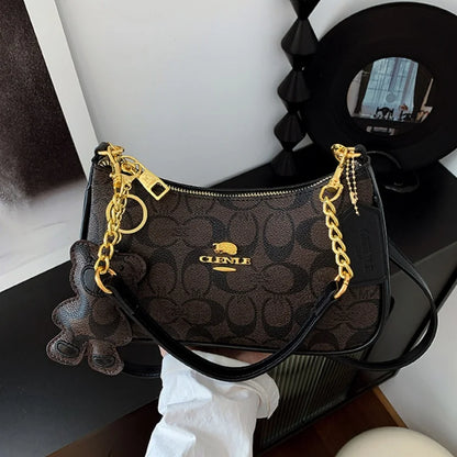 High-end style handbag for women, 2025 new model, unique and fashionable, trendy, retro, simple and elegant small square bag, cr
