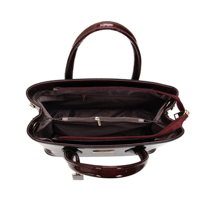 Women Handbags High Quality Patent Leather Women's Bag Fashion Shoulder bag Luxury Tote bag+card package Designer Messenger Bags