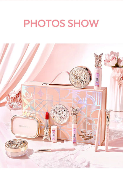 Make Up Sets Cosmetics Full Set Makeup Kit Lipstick Eyeshadow Eyebrow Pen Air Cushion BB Cream Mascara 9 Pcs Makeup Gift Box