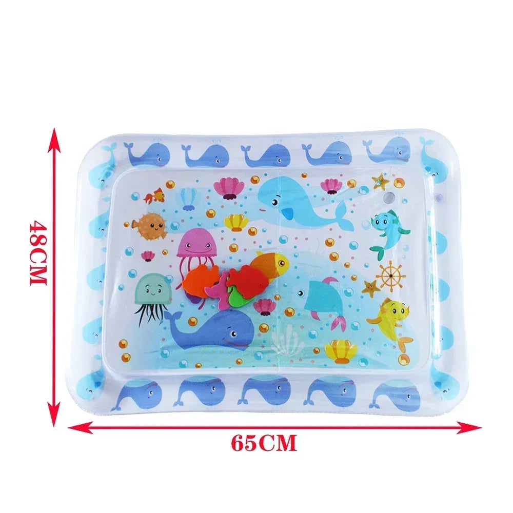 Baby Water Play Mat PVC Inflatable Cushion Infant Tummy Time Summer Toddler Water Pad Kids Early Education Developing Toys Gift