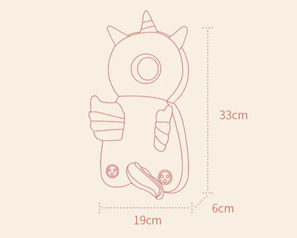 Toddler Safety Backpack Head Protector Baby Walking Crash Cushion Anti-Fall Pillow Learning To Walk Infant Fall Protection Gear