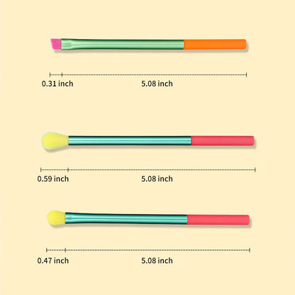 Makeup Brushes 15Pcs Colourful Makeup Brush Set Foundation Contour Blush Concealers Eye Shadow Blending Make Up Brush Kit