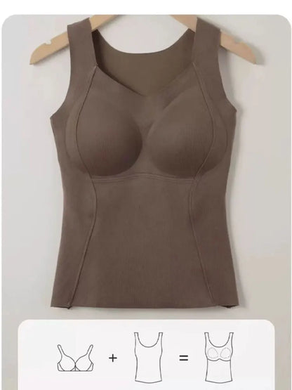Women Thermal Underwear Vest Winter Clothing Warm Top Inner Wear Thermal Shirt No need to wear Undershirt Intimate