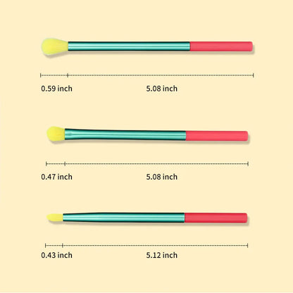 Makeup Brushes 15Pcs Colourful Makeup Brush Set Foundation Contour Blush Concealers Eye Shadow Blending Make Up Brush Kit