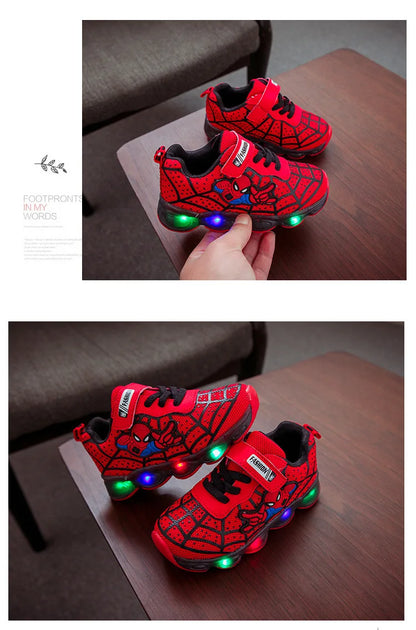 Children Luminous Shoes For Boys Gilrs New LED Lighted Soft Spring Baby Kids Sneakers Infant Tennis Breathable