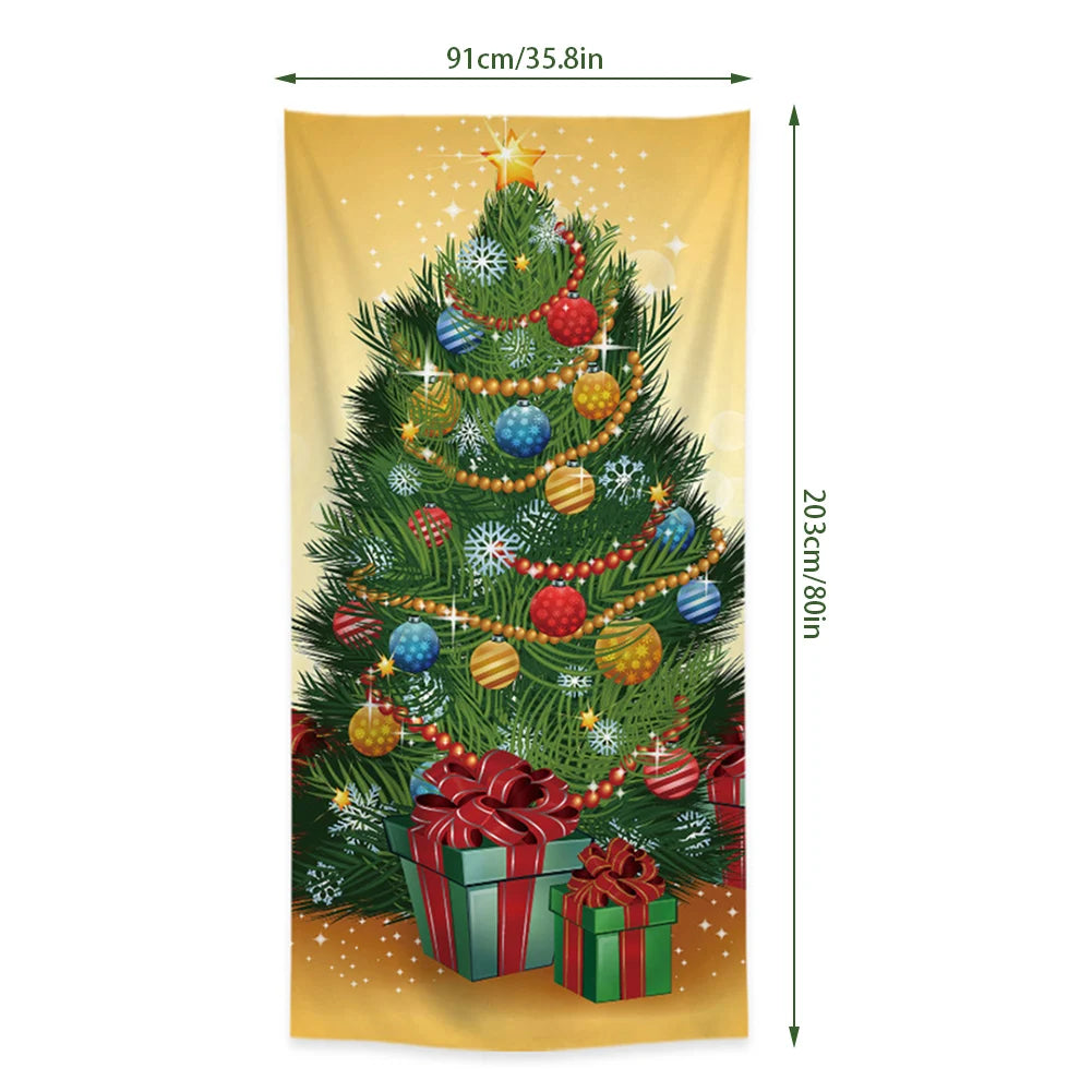 Home Decor Holiday Door Cover Eye-Catching Designs Door Decoration For Indoor Outside