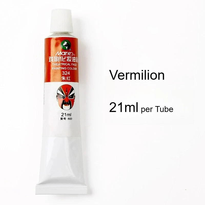 Marie's Opera Drama Oil Paint Facial Makeup Cosmetic Materials Waterproof Suitable for Dance Party Makeup Body Painting