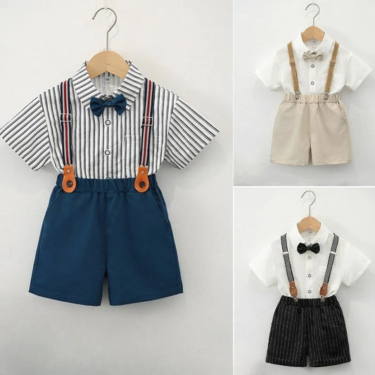 Boys Summer Suit Kids Graduation Performance Blazer Set Flower Boy Wedding Tuxedo Toddler Birthday Party Outfits 2 4 6 8 Years