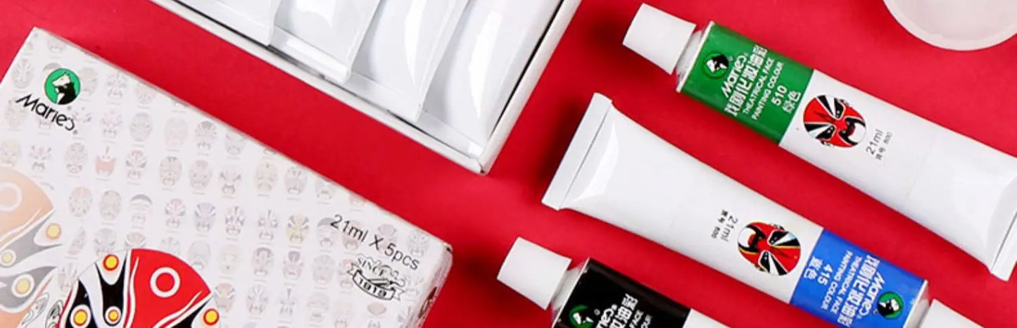 Marie's Opera Drama Oil Paint Facial Makeup Cosmetic Materials Waterproof Suitable for Dance Party Makeup Body Painting