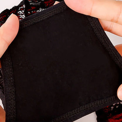 Women's Briefs Low Waist Hollow Lace French Knickers Panties Lingerie Briefs Mesh Sheer Thongs Underwear Female