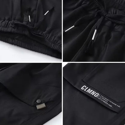 Boys Fashion Letter Print Cotton Cargo Pants 5-14 Years Spring Autumn Casual Sweatpants for Daily Outdoor Kids Clothes