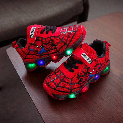 Children Luminous Shoes For Boys Gilrs New LED Lighted Soft Spring Baby Kids Sneakers Infant Tennis Breathable
