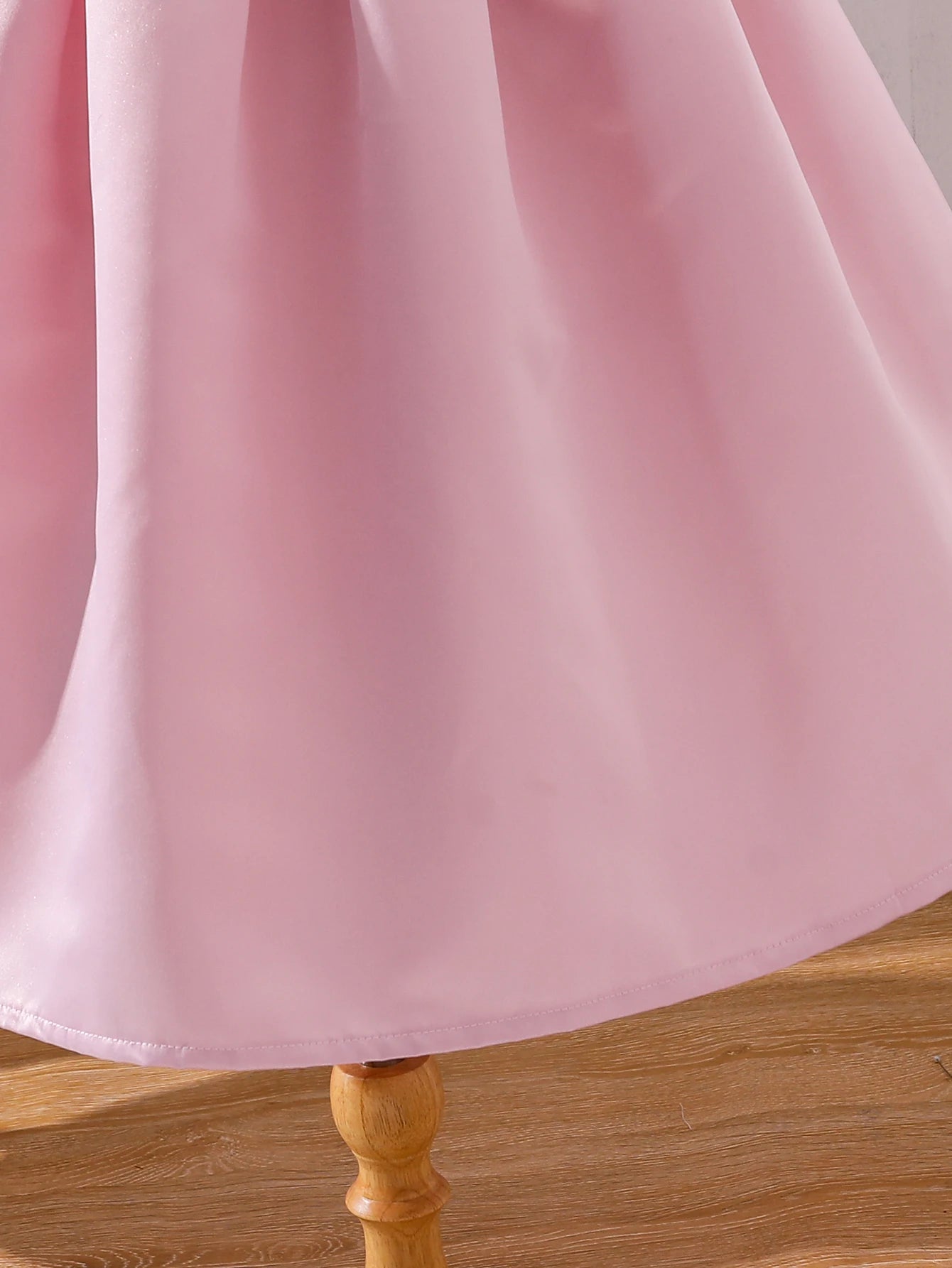 Girl's Pink Dress Summer Elegant and Sweet Sleeveless Birthday Party Dress