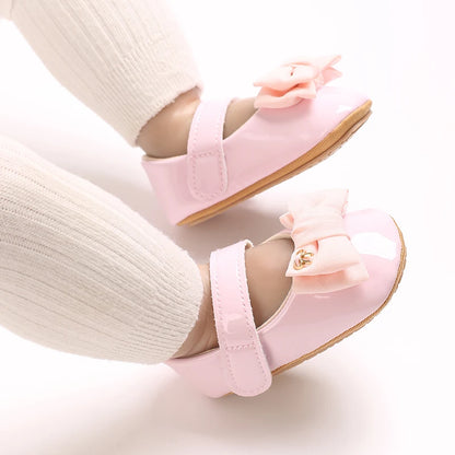 Baby girl princess shoes birthday shoes 0-18 months baby walking shoes bow fashion sweet