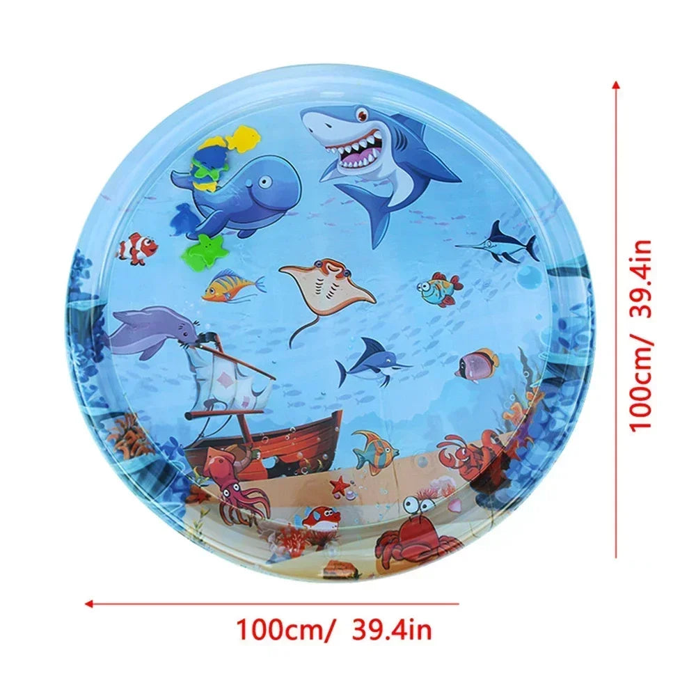 Baby Water Play Mat PVC Inflatable Cushion Infant Tummy Time Summer Toddler Water Pad Kids Early Education Developing Toys Gift