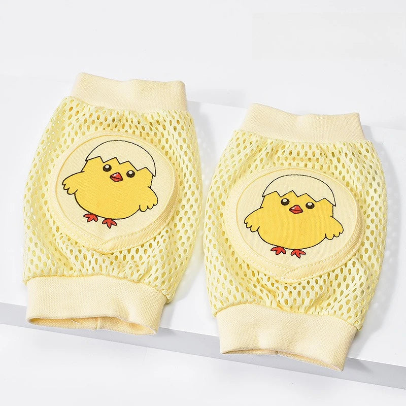 Baby Knee Pads 1 Pair - Thin Summer Crawling Protection, Anti-Fall Learning to Walk Gear for Infants & Toddlers