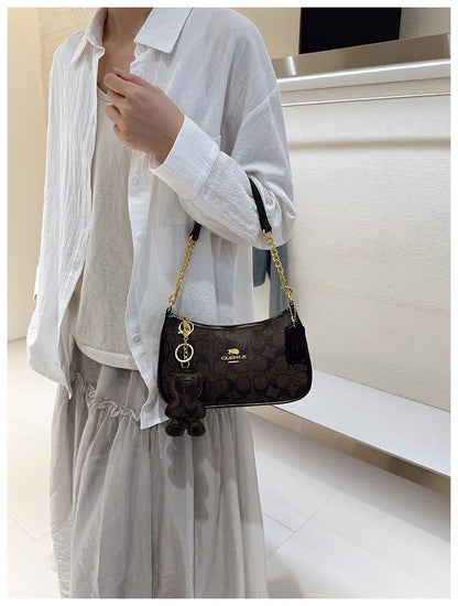 High-end style handbag for women, 2025 new model, unique and fashionable, trendy, retro, simple and elegant small square bag, cr
