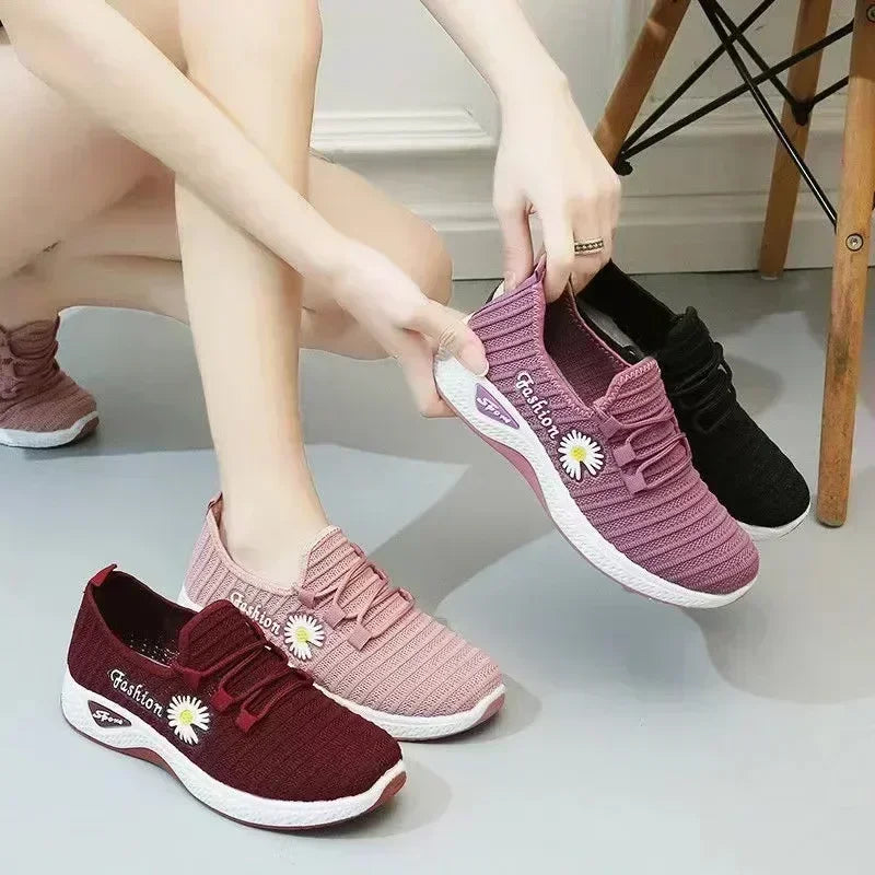 2025...Fashionable Women's Sports Shoes with Soft,/ Breathable Mesh Soles and Lightweight, Trendy Coconut Shoes