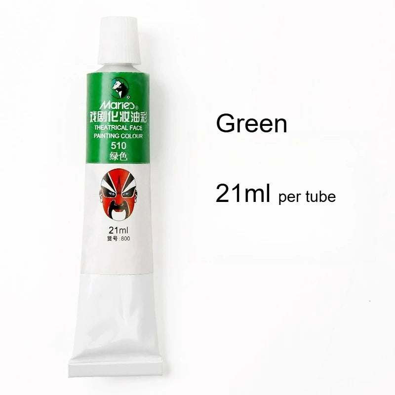 Marie's Opera Drama Oil Paint Facial Makeup Cosmetic Materials Waterproof Suitable for Dance Party Makeup Body Painting
