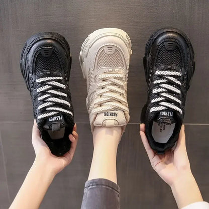 Sports Shoes for Women Athletic Round Toe High on Platform Woman Footwear Sneakers Sale Designer Luxury Offers Vulcanized Shoe H