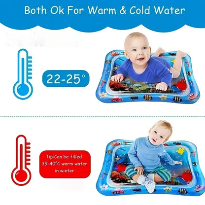 Baby Water Play Mat Early Education Developing Activity Toys Inflatable Cushion PVC Infant Tummy Time Toddler Water Pad for Kids