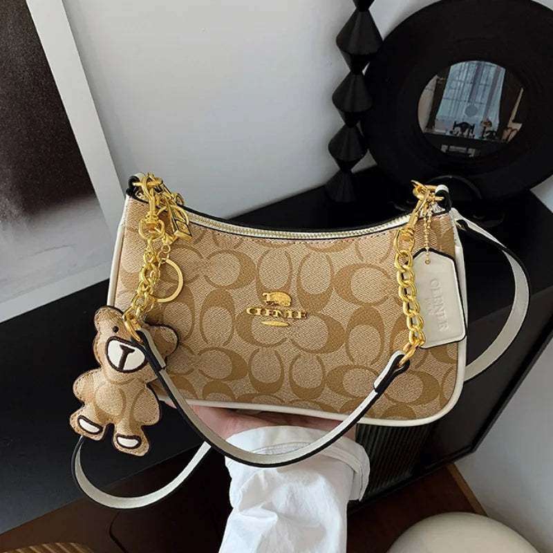 High-end style handbag for women, 2025 new model, unique and fashionable, trendy, retro, simple and elegant small square bag, cr