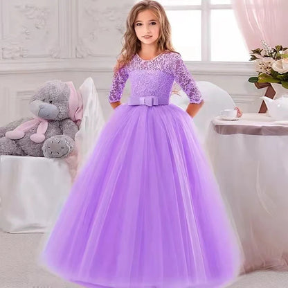 Baby Girl Princess Dress for Party Ball Gown Wedding White Dresses Kids Christmas Bridesmaid Costume Girl Birthday Party Dress