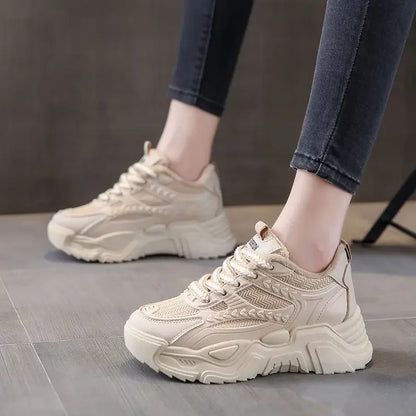 Sports Shoes for Women Athletic Round Toe High on Platform Woman Footwear Sneakers Sale Designer Luxury Offers Vulcanized Shoe H