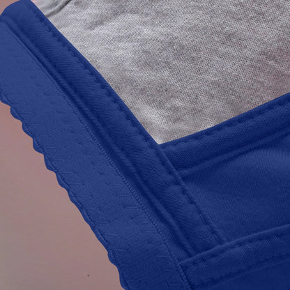 Women'S Underwear Without Steel Ring Bra Front Buckle Lace Border Printed Vest Bra Comfortable Soft Middle-Aged Elderly