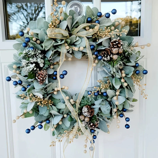 Elegant Front Door Decoration, Ideal for Holiday Celebrations and Home Decor, Holiday Wreath | Elegant Wreath | Durable Wreath
