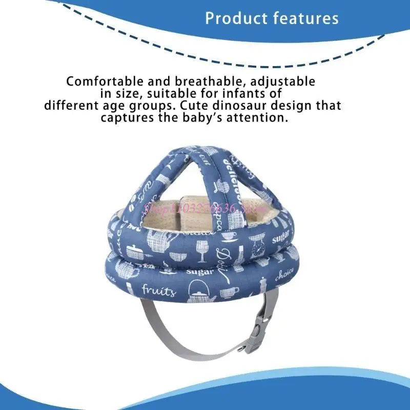 R6FD Baby Head Protections Helmets Toddler Head Safety Gear Protective Helmets Gift