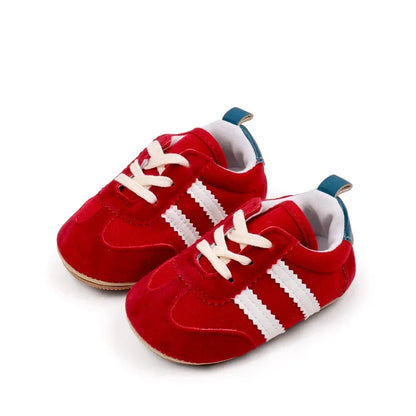 First Walkers Casual Newborn Canvas Kids Sneakers Baby Boy Rubber Soft Sole Toddler Crib Shoes