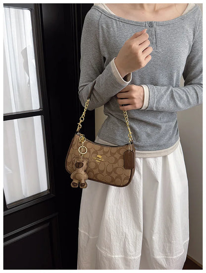 High-end style handbag for women, 2025 new model, unique and fashionable, trendy, retro, simple and elegant small square bag, cr