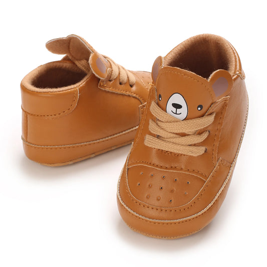 Cute Cartoon Baby Shoes For Spring And Autumn 0-18M Newborn Boys And Girls Anti Slip Walking Shoes Soft Soled Sports Shoes